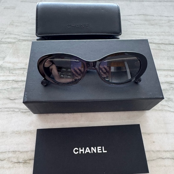 CHANEL Cateye Oval Sunglasses - Style 5515A main image 4